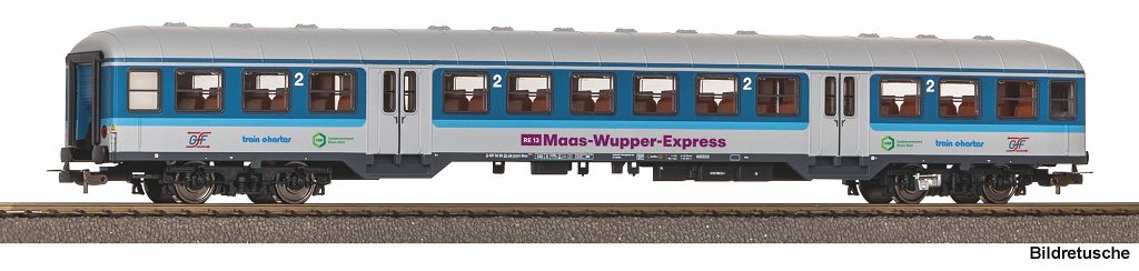 PIKO 23604 - Passenger car, 2nd class, Maas-Wupper-Express GFF VI