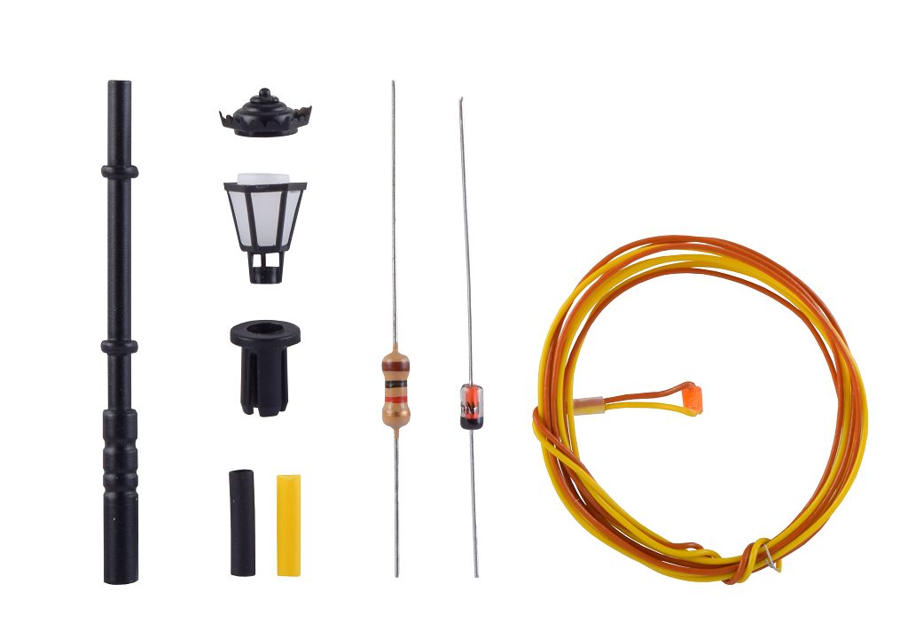 Viessmann 6920 - TT Kit Park Lantern, LED warm white