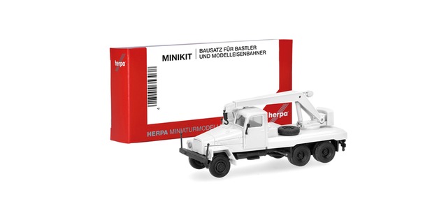 Herpa 014205 - MiniKit IFA G5 Crane Truck 3-axle, white