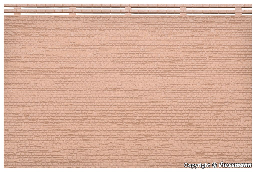 Kibri 36912 - N/Z Irregular wall panel with coping stones, L 10 x W 15 cm