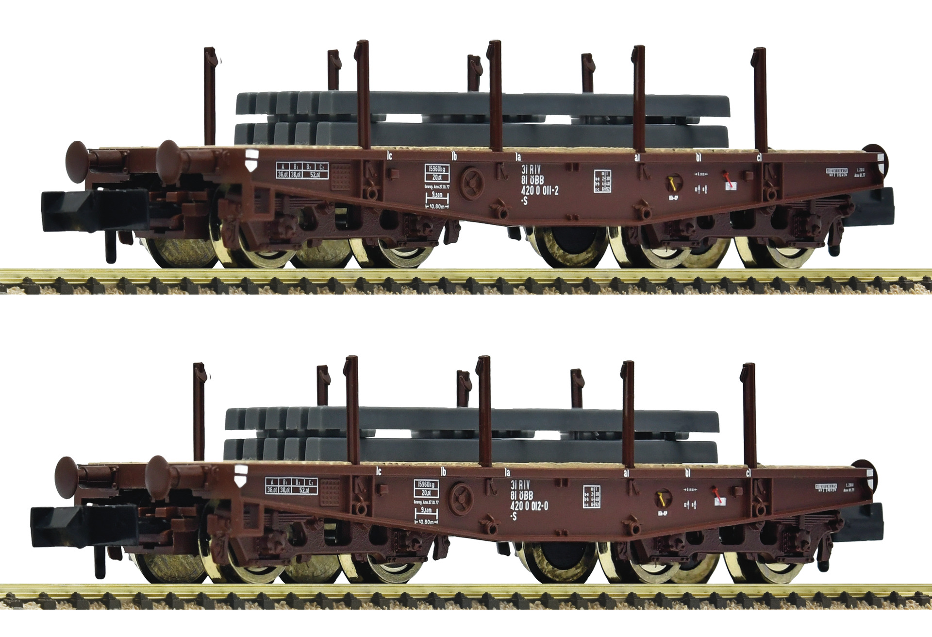 Fleischmann 6660135 - 2-piece set of ÖBB heavy goods vehicles