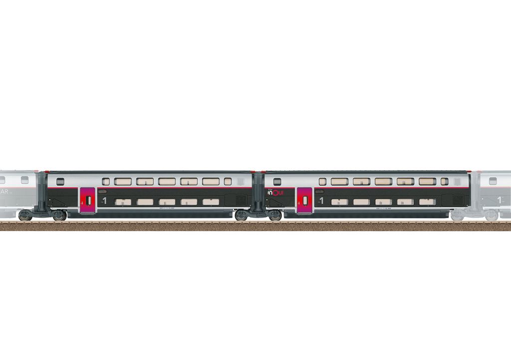 Trix T23187 - Add-on car set 1 for the TGV INOUI