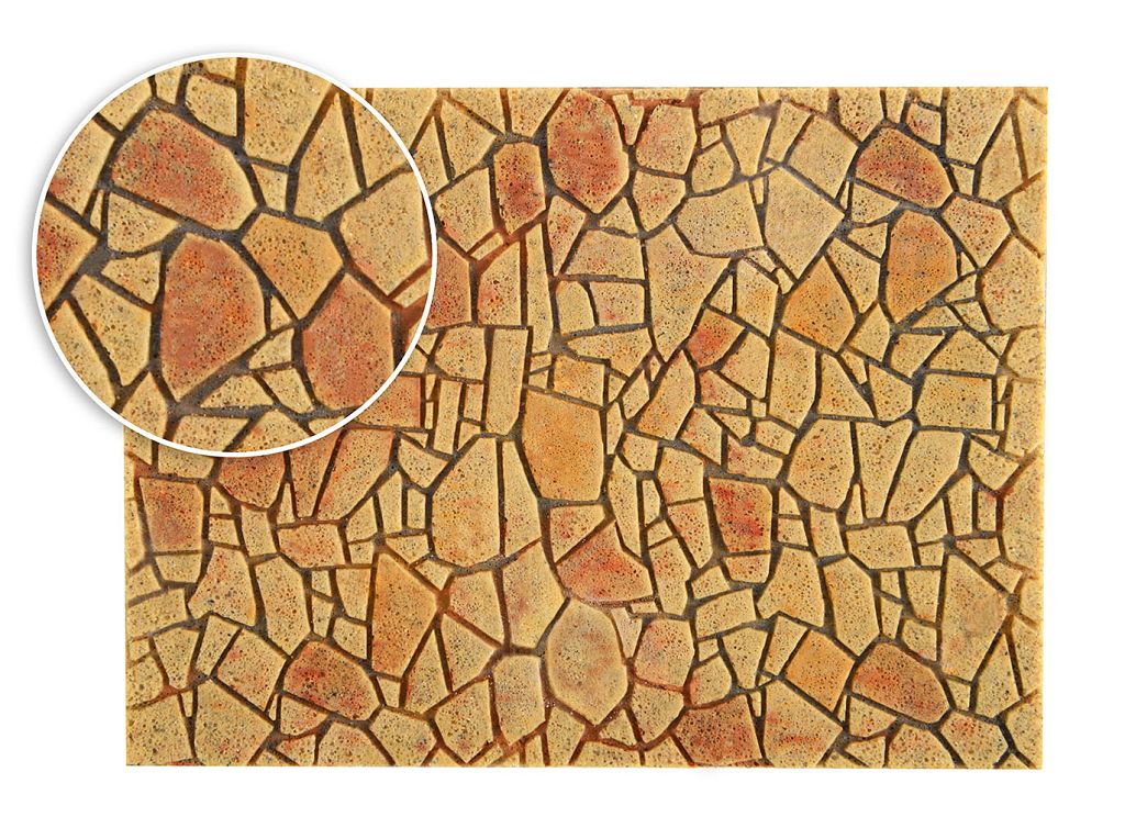 Vollmer 48227 - H0 Polygonal stone slab, Mediterranean style, L 27.5 x W 16 cm