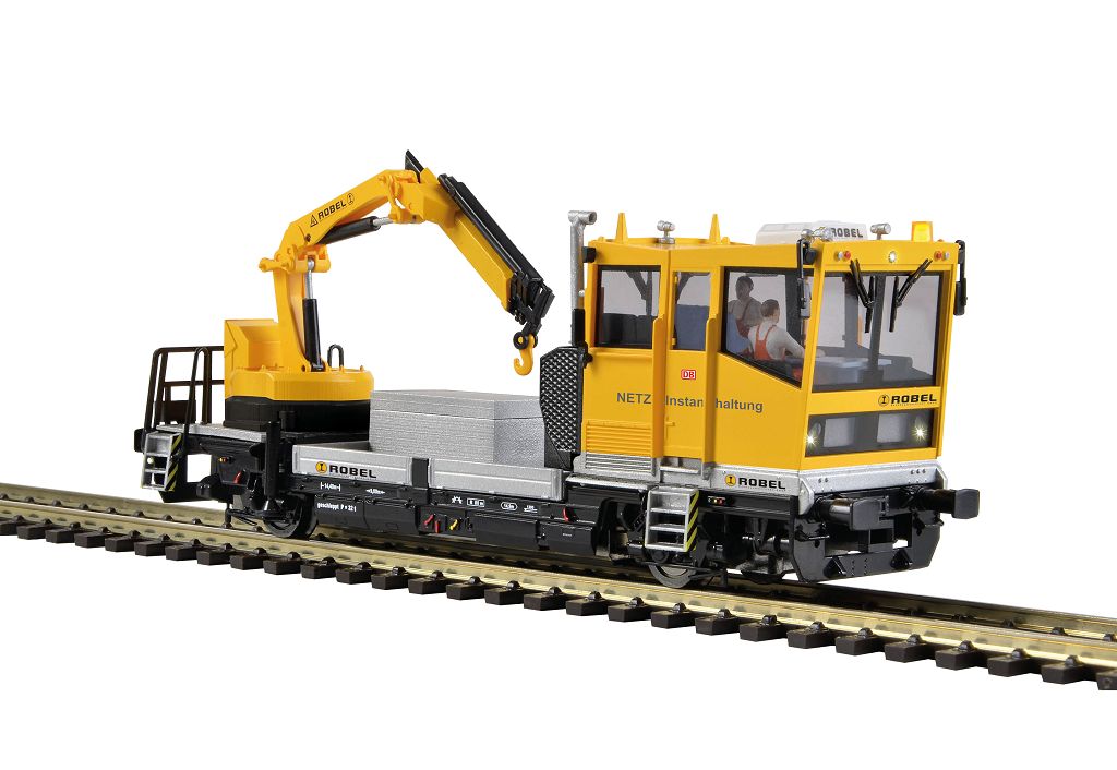 Viessmann 2620 - H0 ROBEL track maintenance vehicle 54.22 DB Netz with motorized crane, functional model for 2L