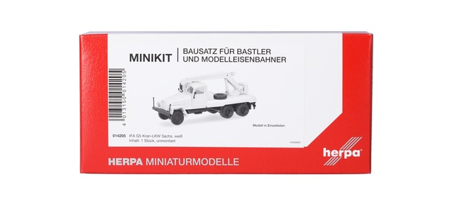 Herpa 014205 - MiniKit IFA G5 Crane Truck 3-axle, white