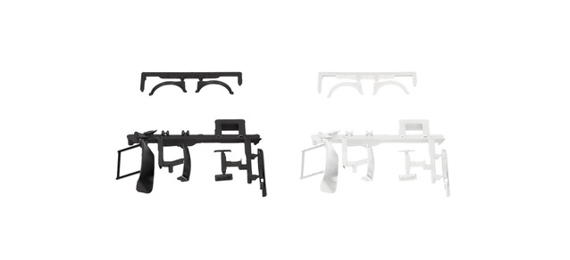 Herpa 054997 - MAN F8 accessory set, roof spoiler, bumper, wind deflectors, mud flaps, front fenders