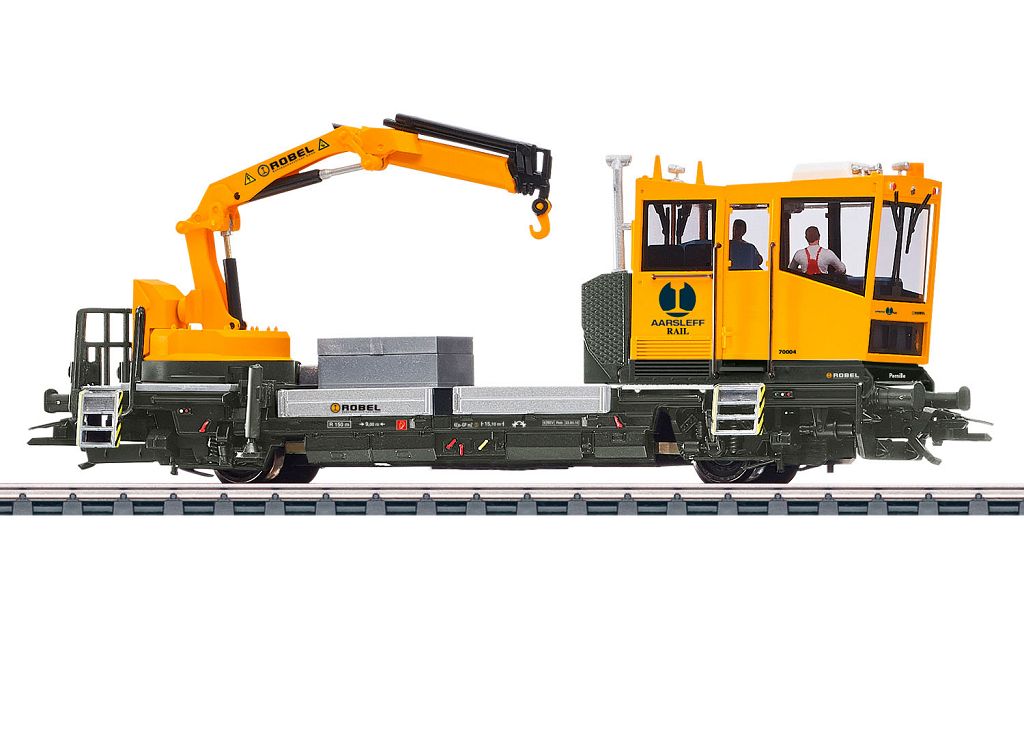 Viessmann 2629 - H0 ROBEL track maintenance vehicle 54.22 Aarsleff version with motorized crane, functional model 2L