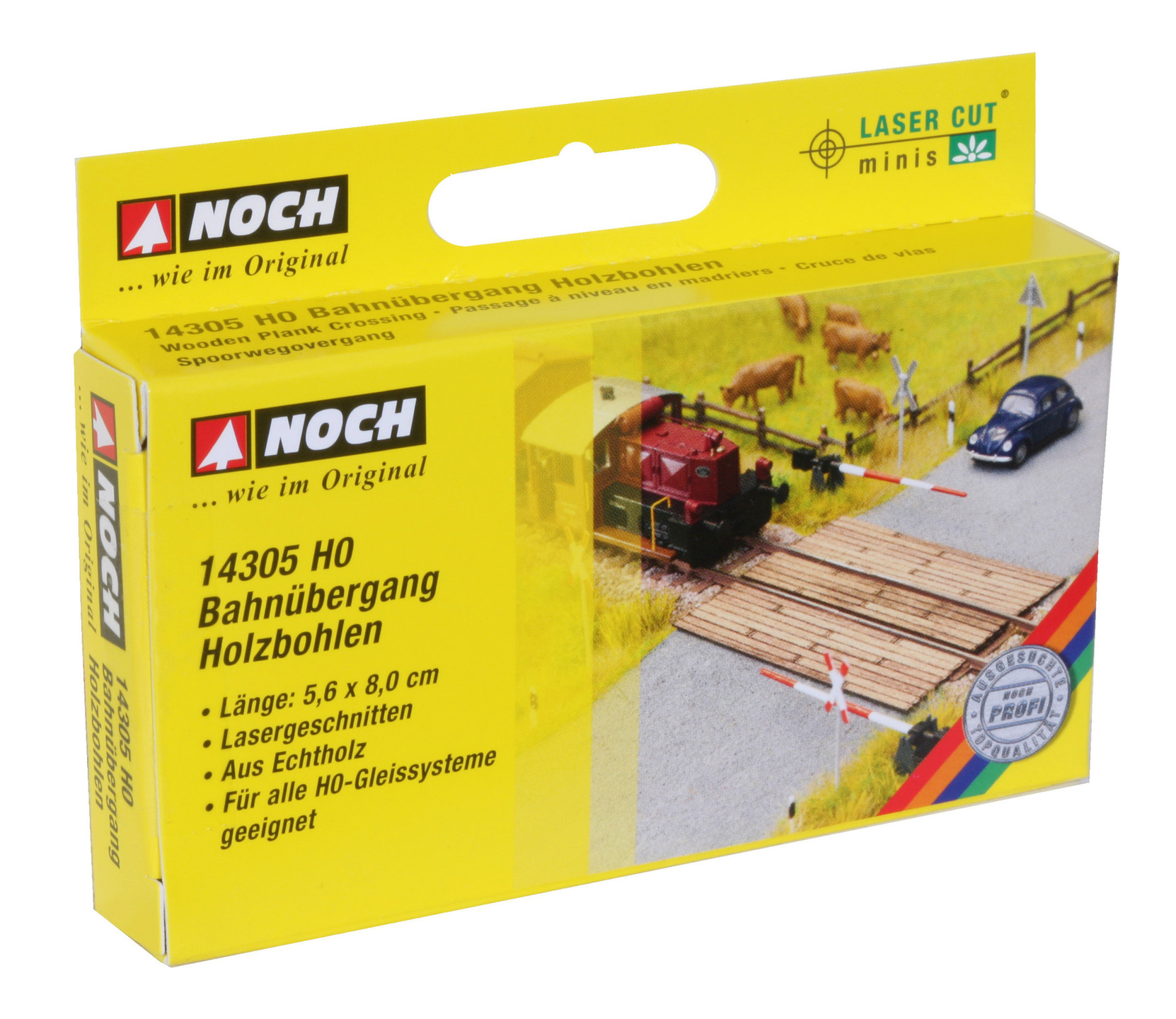 NOCH 14305 - Wooden plank level crossing