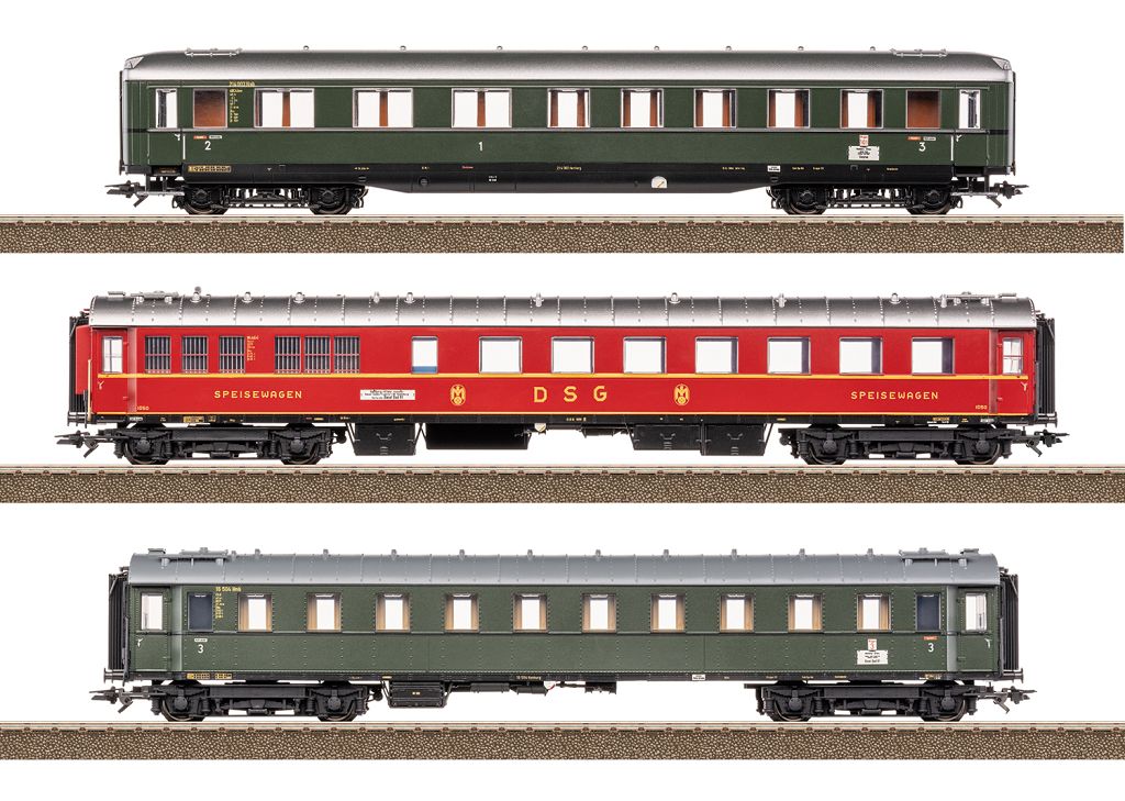 Trix T23623 - Express train carriage set 2 for the D 74