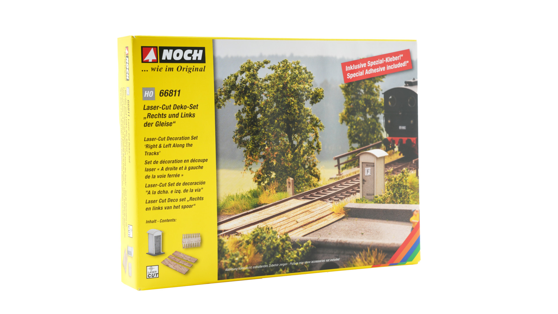 NOCH 66811 - Laser-Cut Decoration Set "Right and Left of the Tracks"