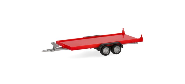Herpa 052450-004 - Car transport trailer 2-axle, red