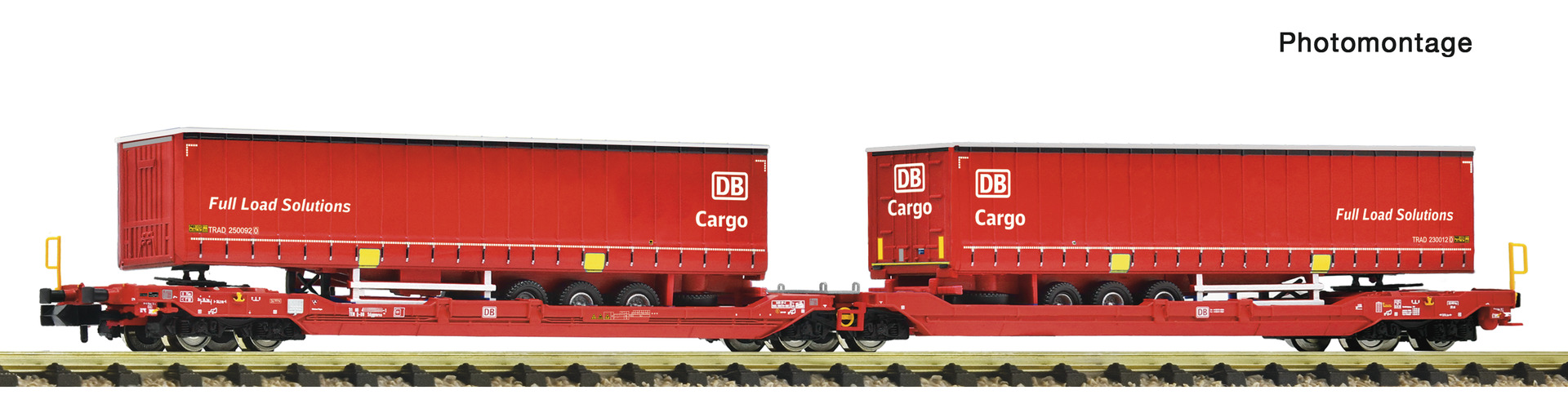 Fleischmann 6660103 - Double pocket wagon T3000e DB-AG+DB Cargo