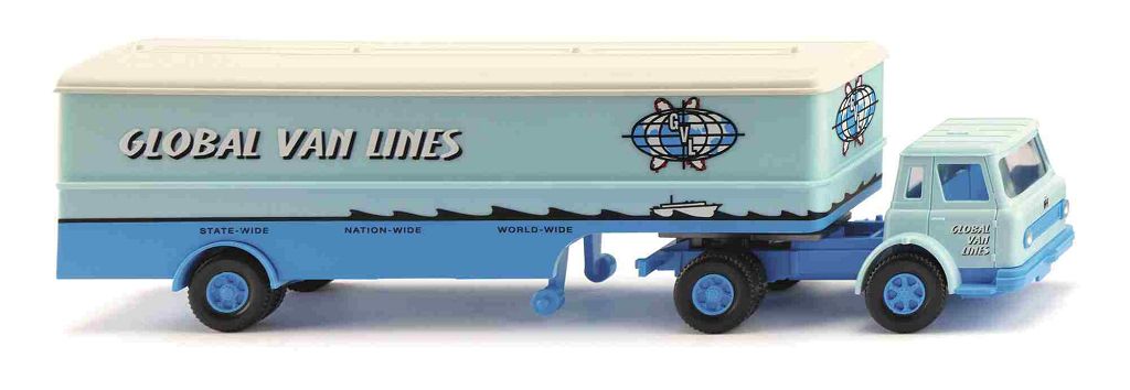 WIKING 051330 - Box semi-trailer truck (Int. Harvester)