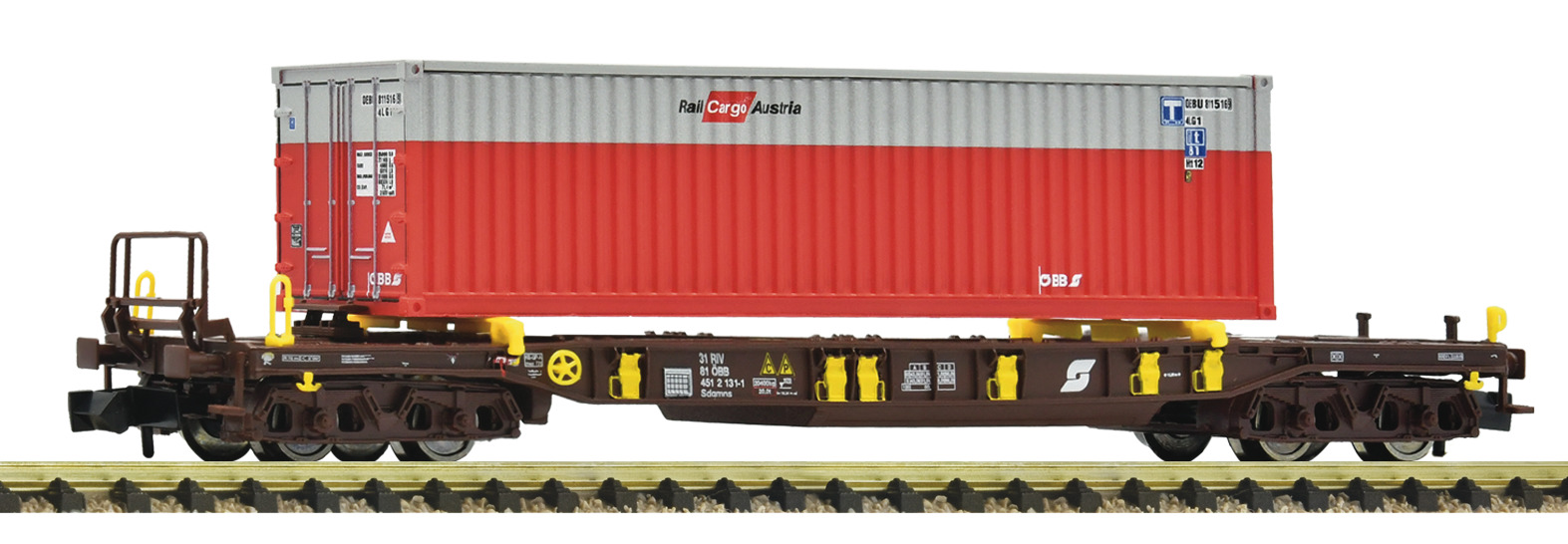Fleischmann 6660076 - Pocket wagon T3 ÖBB + Container RCA