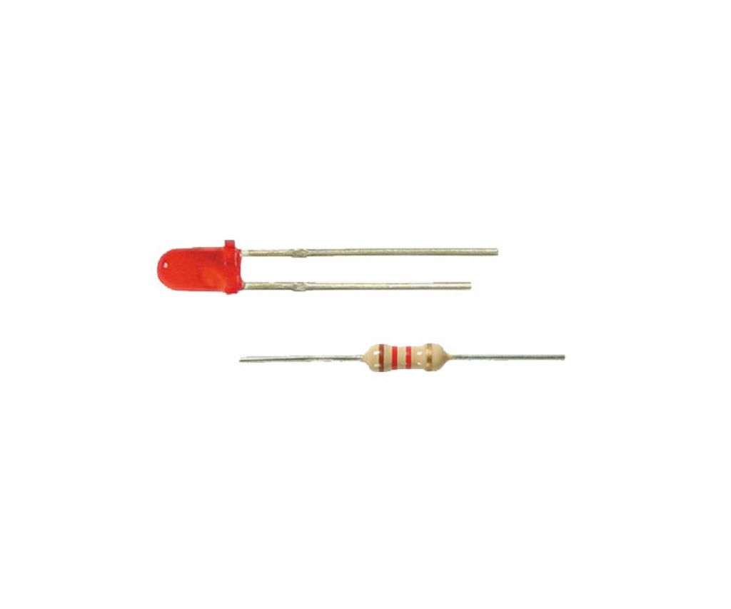 Viessmann 3550 - Red LED Ø 3 mm, incl. resistors, 4 pieces