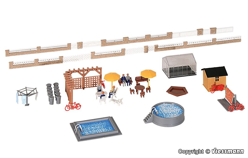 Kibri 38100 - H0 Decoration Set Around the House