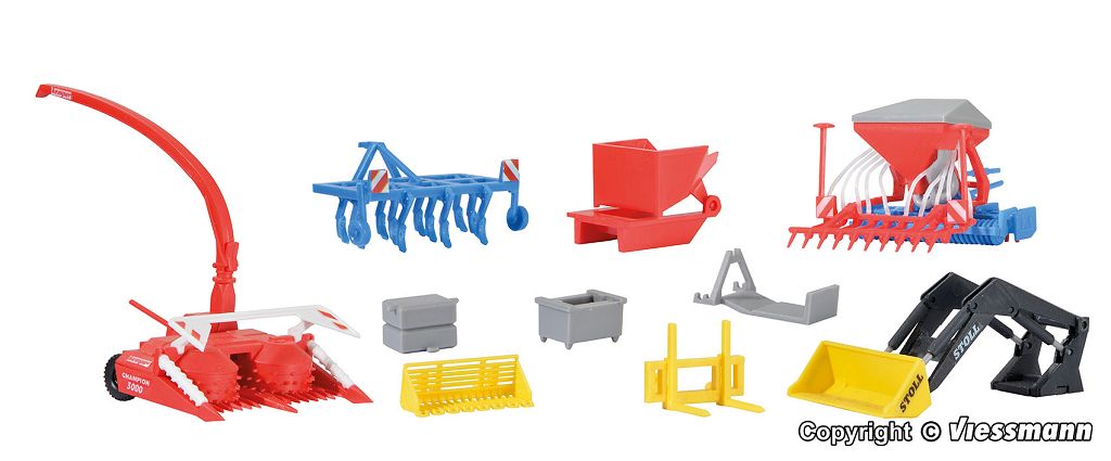 Kibri 10910 - H0 Agricultural Equipment Set