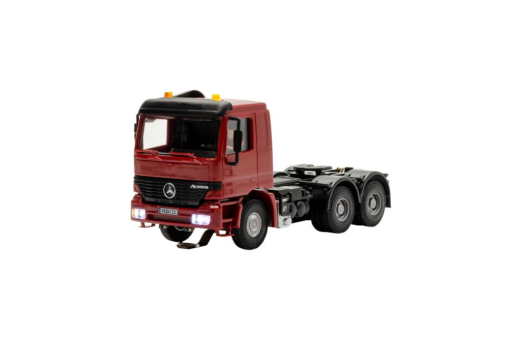 Viessmann 8011 - H0 MB ACTROS 3-axle semi-trailer truck with rotating beacons, basic, functional model