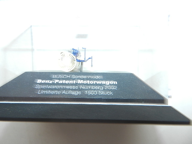 BUSCH BENZ PATENT MOTORCYCLE - Nuremberg Toy Fair 2002