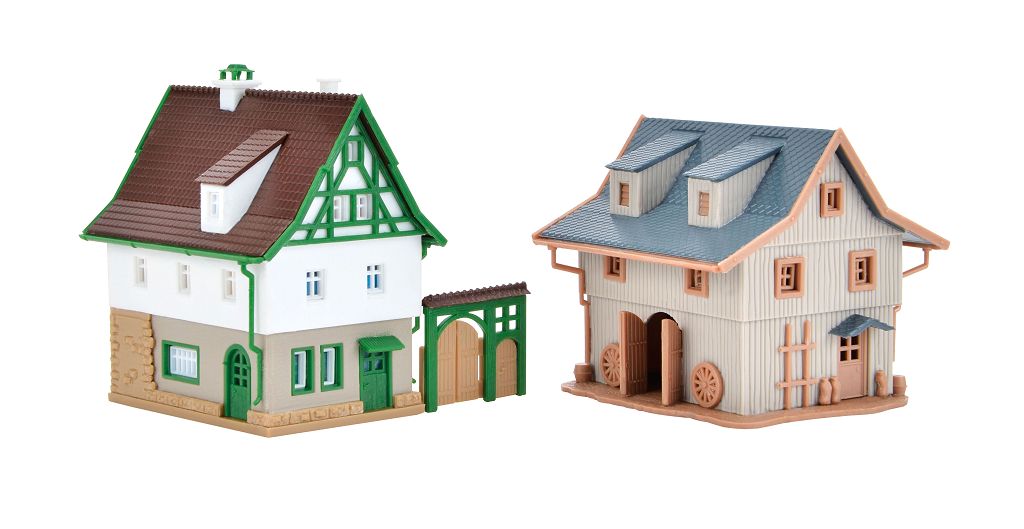 Vollmer 49540 - Z Farmhouse with barn and courtyard gate