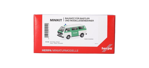 Herpa 014120 - MiniKits VW T3 Bus "Police"