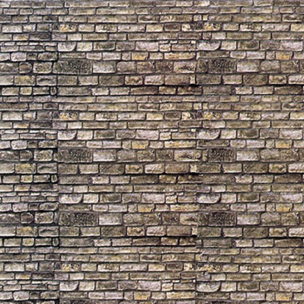 Vollmer 47366 - N Wall plate, brick made of cardboard, 25 x 12.5 cm, pack of 10