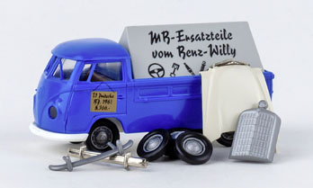 Brekina BRE10223 - Brekina, VW T1b flatbed, 1960, Benz Willy, 1:87