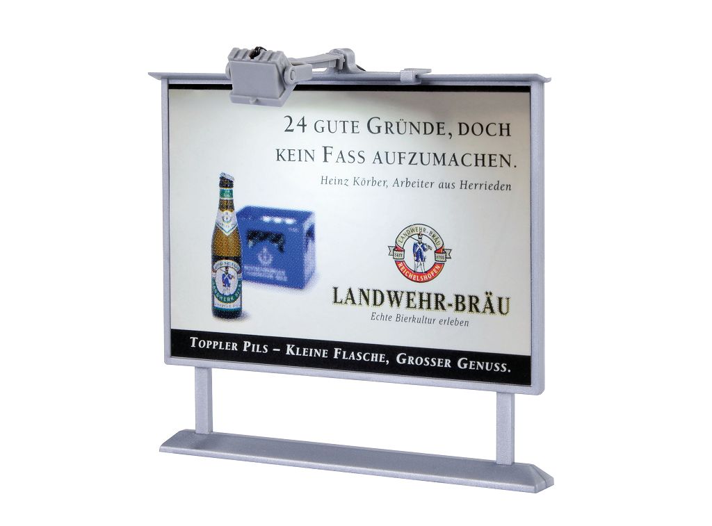 Viessmann 6336 - H0 advertising board with LED lighting