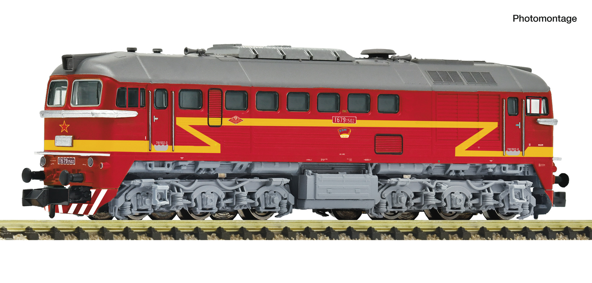 Fleischmann 7370037 - Diesel locomotive T679.1 CSD DC-Snd.