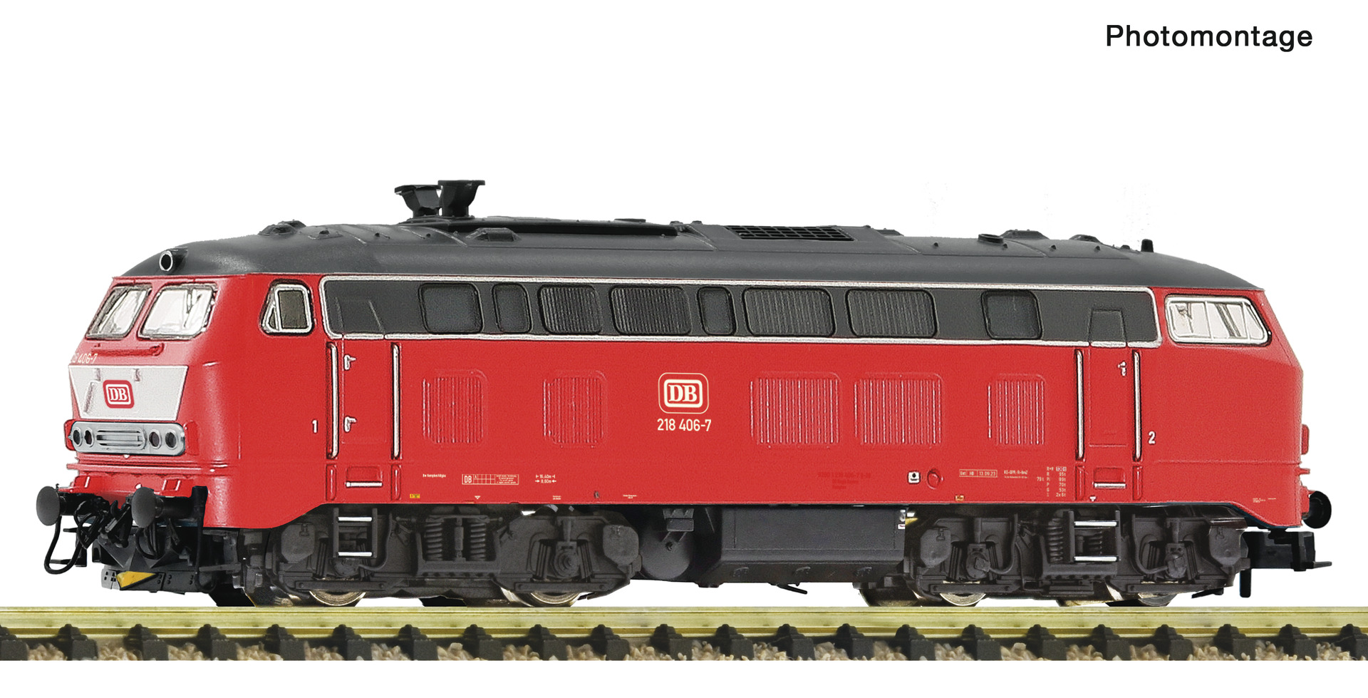 Fleischmann 7360034 - Diesel locomotive 218 406 DB-AG DC