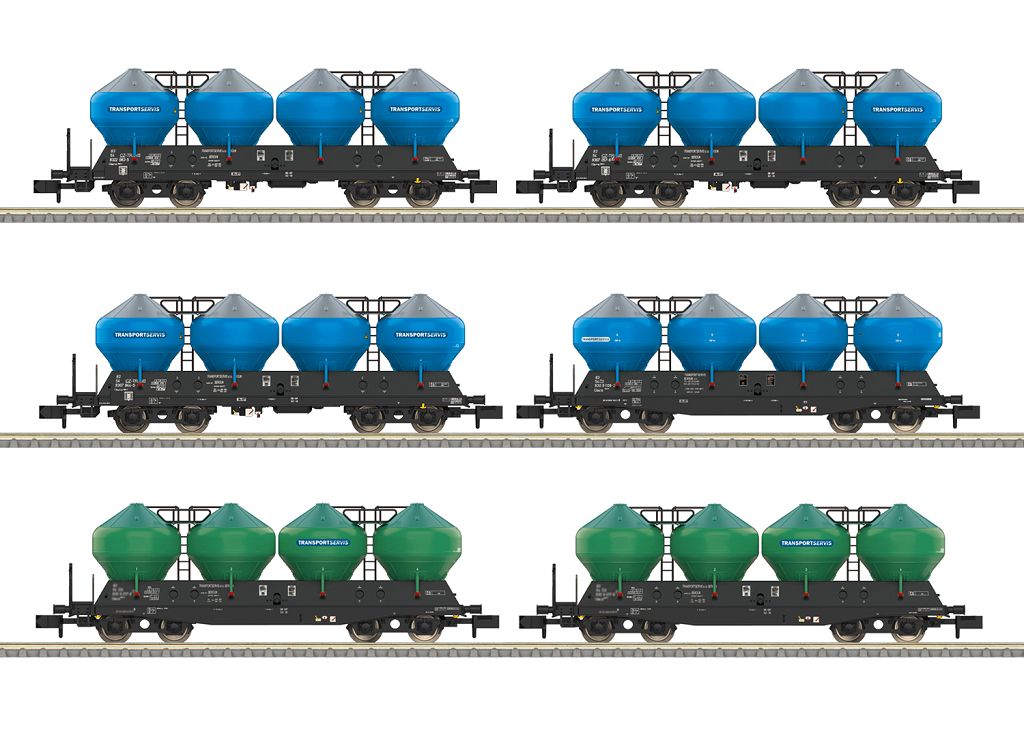 Minitrix T18301 - Silo Wagon Set Type Uacs
