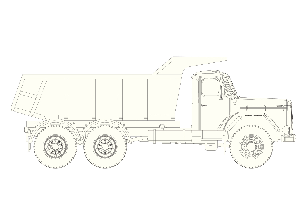 Brekina BRE10225 - Brekina, Magirus Jupiter Kipper, white, 1960, 1:87