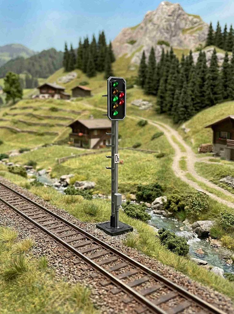 Viessmann 4647 - H0 Light Exit Signal Driving aspect: 1/2/3/5/6SBB/RhB, Type L