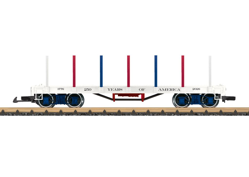 LGB L40598 - Flat wagon 250 years of America