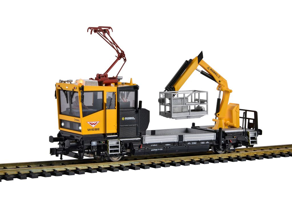Viessmann 2618 - H0 ROBEL track maintenance vehicle 54.22 WIEBE with test pantograph and work basket, functional model 2L