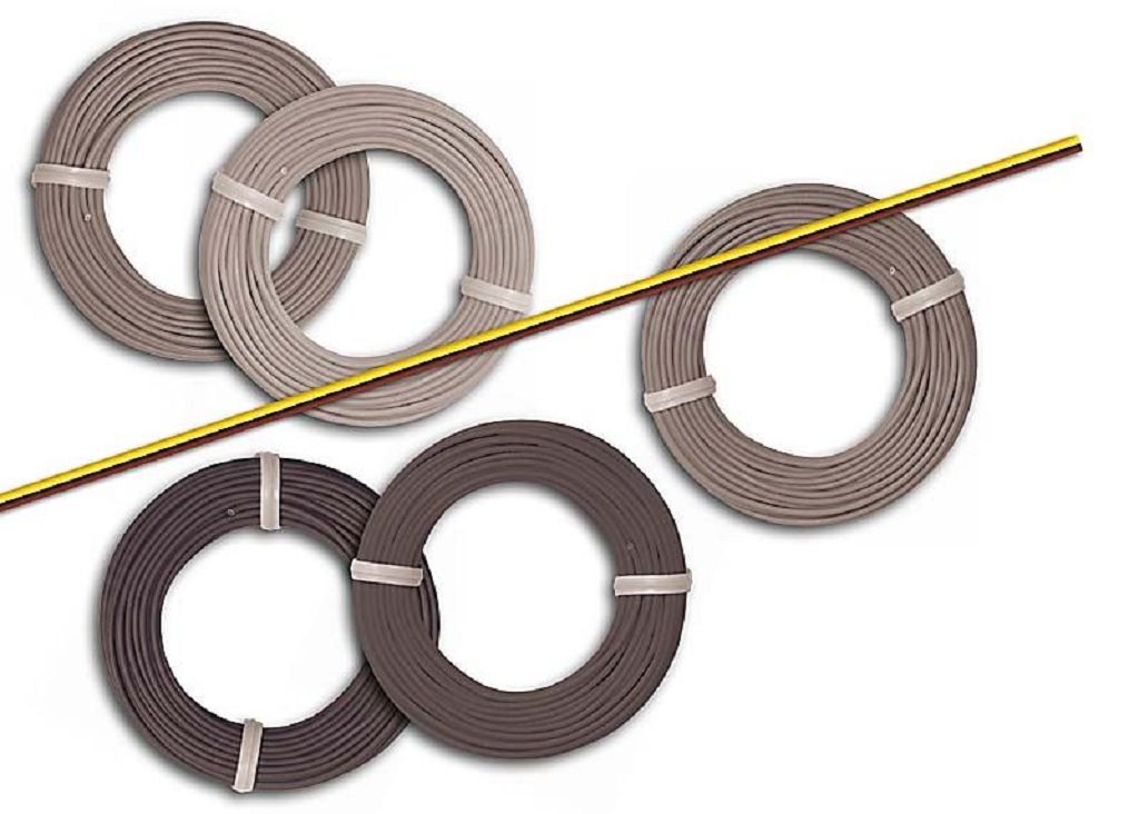 BUSCH 1780 - Ribbon cable, 2-color brown/yellow