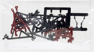 Brekina BRE10077 - Truck accessories: drawbars, supports, rearview mirrors, 1:87