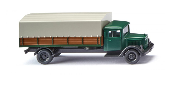 Wiking 94307 - 1:87 MB L 2500 flatbed truck, pine green