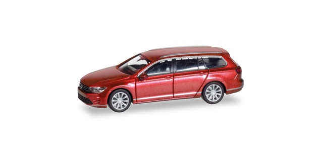 Herpa 038980-002 - VW Passat Variant GTE Hybrid, habanero orange