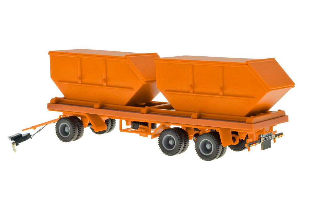 Viessmann 8225 - H0 3-axle container trailer, municipal orange, functional model