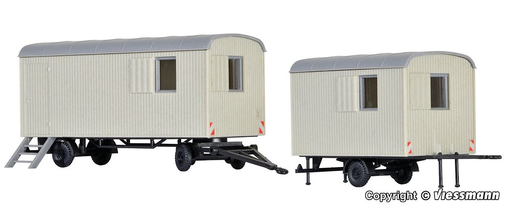 Kibri 10278 - H0 Construction Trailer, 2 pieces