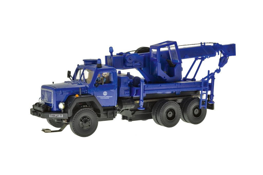 Viessmann 8071 - H0 THW MAGIRUS DEUTZ 3-axle recovery crane, basic, functional model