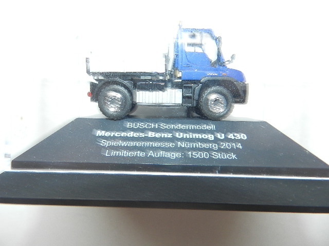 BUSCH Mercedes MB Unimog U 430 Nuremberg Toy Fair 2014