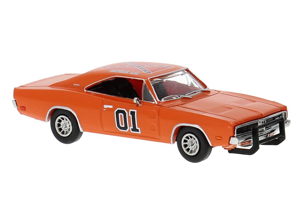 BREKINA BRE18004 - Dodge Charger, orange, 1969, 1:87