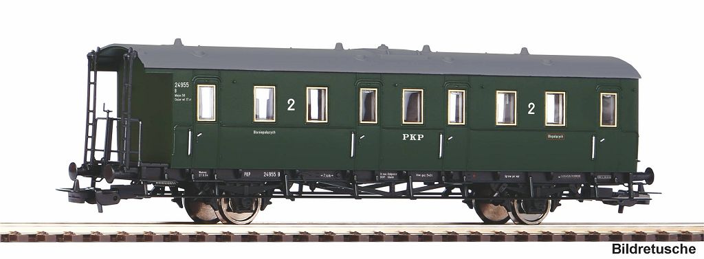 PIKO 53136 - 2-axle compartment coach, 2nd class, PKP III