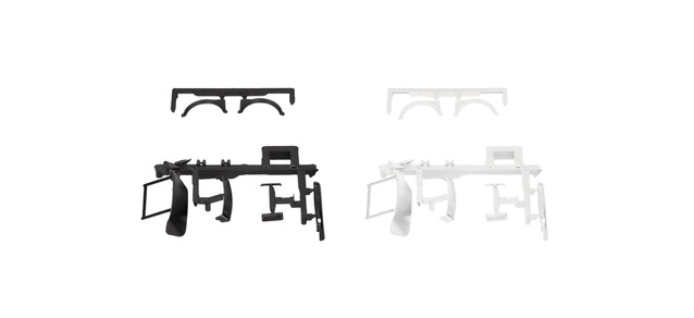 Herpa 054997 - MAN F8 accessory set, roof spoiler, bumper, wind deflectors, mud flaps, front fenders