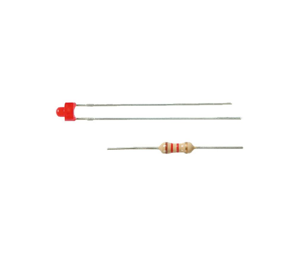 Viessmann 3553 - Red LED Ø 1.8 mm, incl. resistors, 3 pieces