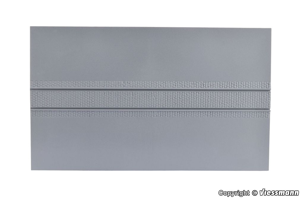 Kibri 34125 - H0 road baseboard with track bed, approx. 20 x 12 cm
