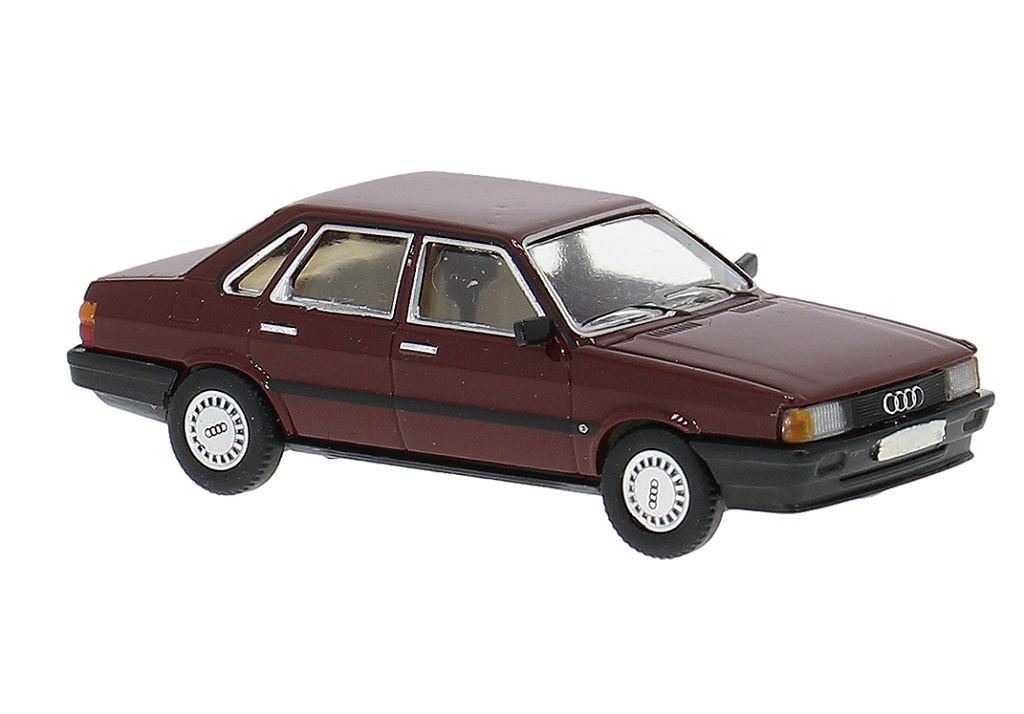 Brekina PCX870712 - PCX87, Audi 80 B2 (Typ 85), dark red, 1984, 1:87