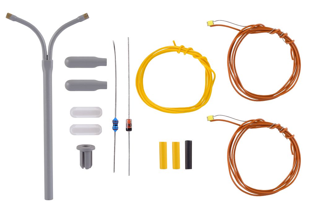 Viessmann 6623 - N Kit for double whip light, 2 white LEDs